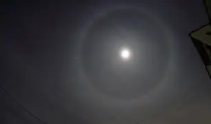 Halo lunar sorprendió a los vecinos de Lima