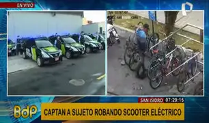 San Isidro: delincuentes se hacen pasar como dueños y roban scooters eléctricos