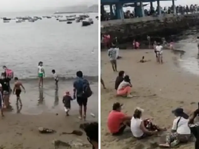 Chorrillos: familias burlaron control policial y visitaron playas pese a prohibición
