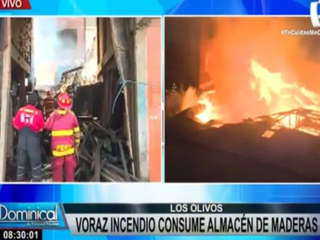 Los Olivos: piden clausura definitiva de taller de maderas tras voraz incendio