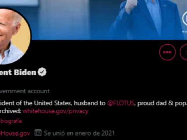 Joe Biden: Twitter entrega cuenta oficial como nuevo presidente de EEUU