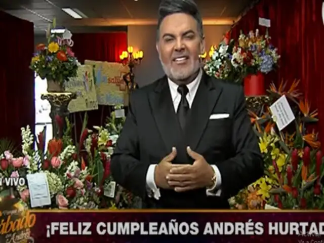 Andrés Hurtado celebra su cumpleaños regalando más que nunca en ‘Porque hoy es Sábado con Andrés’