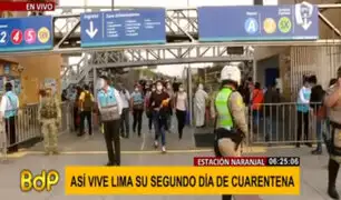Metropolitano: así se vive el segundo día de cuarentena en la estación Naranjal