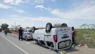 Piura: chofer y pasajero mueren tras choque de mototaxi contra miniván