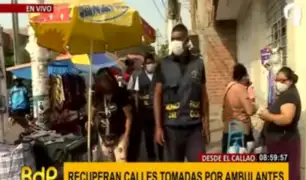 Callao: retiran a ambulantes que ocupaban zona de Bocanegra