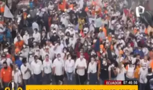 Ecuador: caos en cierre de campaña electoral