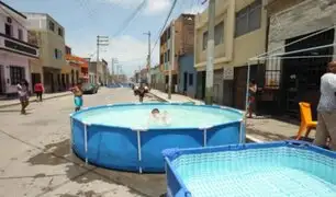 Más de S/2,000 de multa pagarán las personas que instalen piscinas en calles de Breña