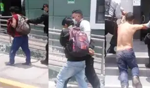 Huancayo: ebrios pelean violentamente porque uno de ellos no quiso poner dinero para seguir tomando