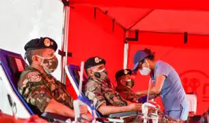 Policías y bomberos se suman a campaña de donación de sangre para niños con leucemia