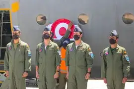 Presidente Sagasti y Ministra de Defensa recibieron dos aviones Hércules