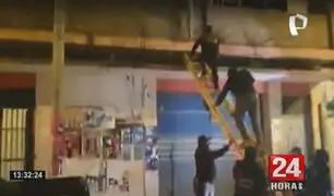 Huancayo: agentes usan escalera para ingresar a night club clandestino
