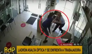 El Agustino: trabajadora se enfrenta a ladrón para evitar robo en óptica