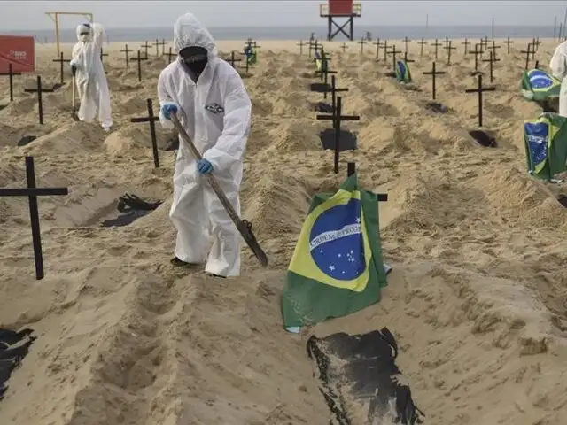 COVID-19: Se registran más de 1000 muertes diarias en Brasil