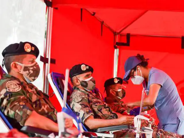 Policías y bomberos se suman a campaña de donación de sangre para niños con leucemia