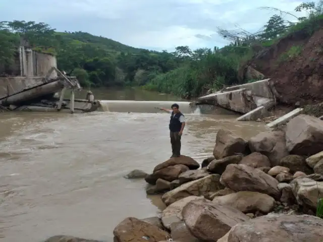 Posible desborde del río Ponasa pondría en riesgo a 10 poblados en San Martín