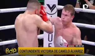 Mexicano “Canelo” Álvarez logra contundente victoria y retiene sus títulos en box
