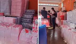 Policía Fiscal intervino dos fábricas clandestinas de alcohol medicinal en SMP