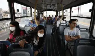 Transporte público de Lima y Callao podrá operar con el 50% de pasajeros sentados