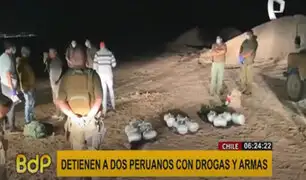 Chile: detienen a dos peruanos intentando ingresar con droga y armas