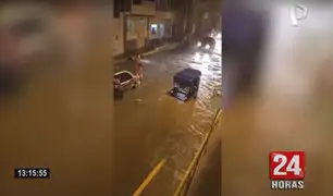 Piura: intensas lluvias inundan calles de las ciudades costeras