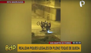 SMP: motociclistas usan la avenida Santa Rosa para hacer piques ilegales
