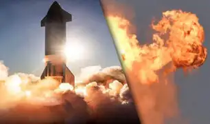 Impactantes imágenes deja la explosión del cohete de Spacex