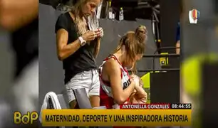 Basquetbolista se vuelve viral por amamantar a su bebé durante intermedio de un partido
