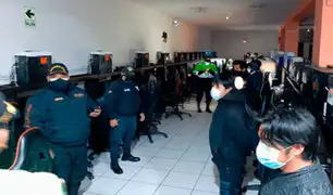 Huancayo: cinco menores son intervenidos en cabinas de internet durante toque de queda