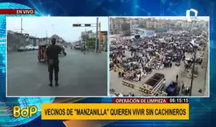 Municipalidad de Lima realiza operativo para erradicar ambulantes y cachineros en Manzanilla