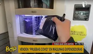 Japón vende pruebas COVID-19 en máquinas expendedoras