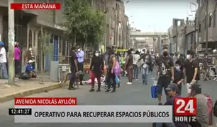 Pese a operativo, informales siguen vendiendo en los alrededores de la av. Nicolás Ayllón