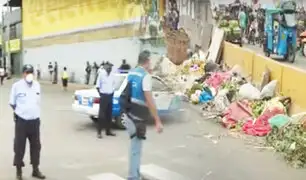 Por operativo contra ambulantes se registra congestión vehicular en la avenida Nicolás Ayllón