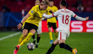 Con doblete de Haaland: Borussia Dortmund eliminó a Sevilla de la Champions League