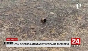 Tarapoto: dos sujetos disparan contra la vivienda de alcaldesa