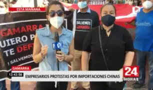 Empresarios de Gamarra protestan por importaciones chinas