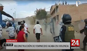 Barranca: reconstrucción de feminicidio termina en violento enfrentamiento