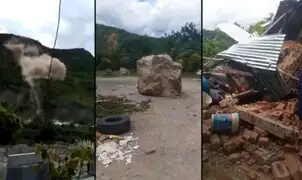 Terror en Jaén: rocas se desprenden de cerro y caen sobre comunidad