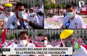 Alcaldes del Perú piden que trabajadores del sector público sea vacunados en primera línea