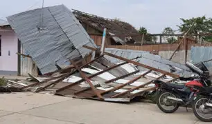 Lluvias y fuertes vientos  afectan al menos 40 viviendas en la región San Martín