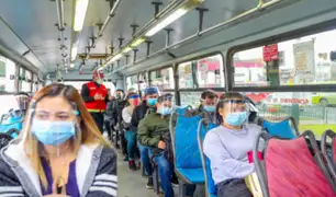 MTC asegura que el nivel de contagios en los buses interprovinciales es mínimo