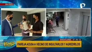 Miraflores: pareja denuncia que vecino los agredió por reclamarle que se estacionó mal