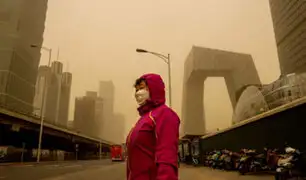 China: ciudad de Pekín sumida en el caos por la mayor tormenta de arena en una década