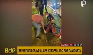 Chorrillos: repartidor queda grave tras ser atropellado por camioneta