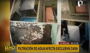 La Molina: casa exclusiva se cae a pedazos por filtración de agua de piscina del vecino