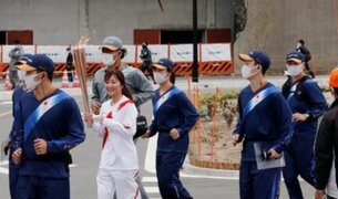 Antorcha de juegos olímpicos arrancó con relevo burbuja en Fukushima
