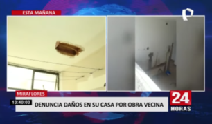 Denuncian daños en su vivienda por obra de vecina en Miraflores
