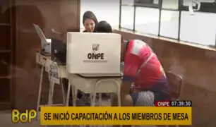 Elecciones 2021: ONPE inició primera jornada de capacitación a miembros de mesa