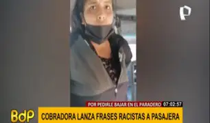 Cobradora lanza insultos racista a pasajera que le reclamó por no dejarla en paradero