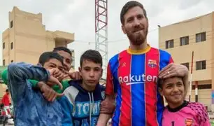 Conozca al doble de Messi: es egipcio, no juega fútbol y es pintor