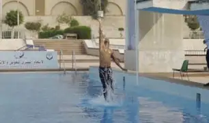 Omar Sayed: nadador egipcio rompe récord Guinness tras saltar 2.30 metros fuera del agua